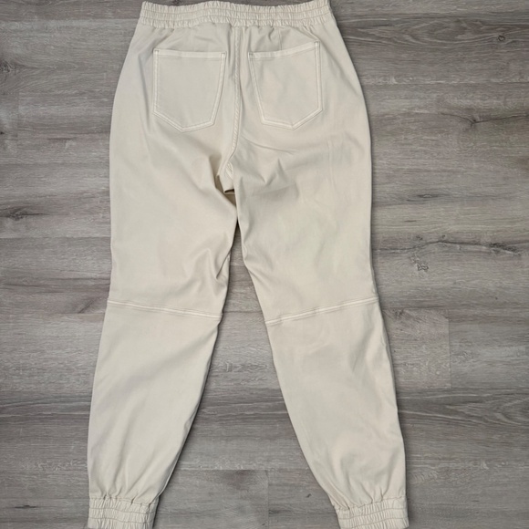SPANX Women’s Cream Ankle Zip Pull on Twill Joggers Size XL - Picture 2 of 8